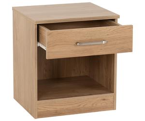 Seconique Dakota 1 Drawer Bedside in Oak Effect