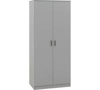 Seconique Dakota 2 Door Wardrobe in Light Grey