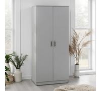 Seconique Dakota 2 Door Wardrobe Light Grey