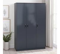 Seconique Dakota 3 Door Wardrobe Dark Grey