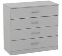 Seconique Dakota 4 Drawer Chest in Light Grey