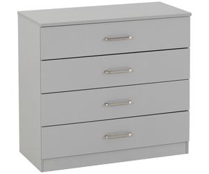 Seconique Dakota 4 Drawer Chest in Light Grey