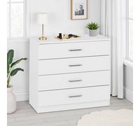 Seconique Dakota 4 Drawer Chest Of Drawers White