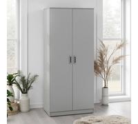 Seconique Dakotia 2 Door Wardrobe in Light Grey Seconique Light Grey