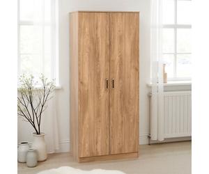 Seconique Dakotia 2 Door Wardrobe in Light Oak Seconique Light Oak