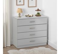 Seconique Dakotia 4 Drawer Chest in Light Grey Seconique Light Grey