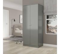 Seconique Denver 2 Door Wardrobe in Grey Seconique Grey