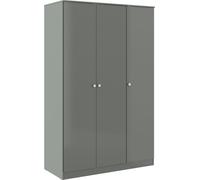 Seconique Denver 3 Door Triple Wardrobe - Grey Gloss