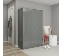 Seconique Denver 3 Door Wardrobe in Grey Seconique Grey