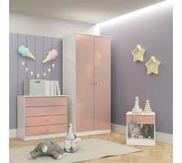 Seconique Denver Trio Set -White & Pink Gloss Seconique Pink