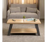 Seconique Eddie Coffee Table - Grey/Sonoma Effect, Multi