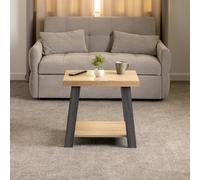 Seconique Eddie Side Table - Grey/Sonoma Effect, Multi