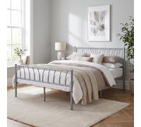 Harlow 4ft6 Double Metal Bed Silver