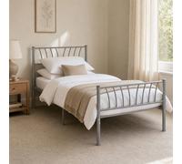 Seconique Bed Frame Harlow 3ft Single Metal Silver