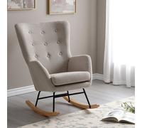 Seconique Hayden Rocking Chair -Beige Fabric