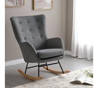 Seconique Hayden Rocking Chair - Dark Grey