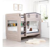Seconique Hector Small Double Bunk Bed - Ash Grey