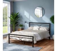 KELLY 4'6" DOUBLE BED - BLACK - SECONIQUE | TJ Hughes