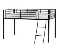 Seconique Kora 3' Single Mid Sleeper Bed in Black