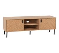 Seconique Leon 2 Door TV Unit in Medium Oak Effect