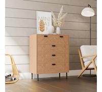 Seconique Leon 3+2 Drawer Chest - Medium Oak Effect, Brown