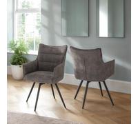 Seconique Lewis Carver Swivel Chair (2 Per Box)