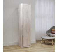 Seconique Malvern 1 Door Wardrobe In Urban Snow Hanging Rail And Shelf