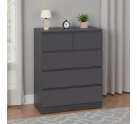 Seconique Malvern 3+2 Drawer Chest - Grey