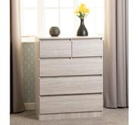 Seconique Malvern 3+2 Drawer Chest Urban Snow