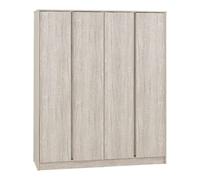 Seconique Malvern 4 Door Wardrobe - Urban Snow