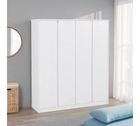 Seconique Malvern 4 Door Wardrobe - White