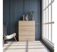 Seconique Malvern 4 Drawer Chest Sonoma Oak Effect Metal Runners