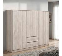 Seconique Malvern 6 Door 2 Drawer Wardrobe - Urban Snow in Light Grey Seconique Light Grey