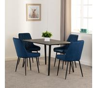 Seconique Marlow & Avery Dining Set in Blue Seconique Blue