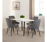 Seconique Marlow & Avery Dining Set in Grey Seconique Grey
