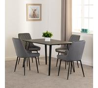 Seconique Marlow & Avery Dining Set in Grey Seconique Grey