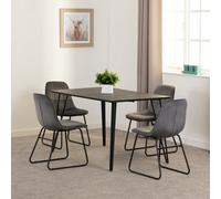 Seconique Marlow & Lukas Dining Set in Grey Seconique Grey
