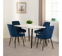 Seconique Marlow & Avery Dining Set in Blue Seconique Blue