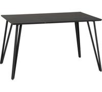 Seconique Dining Table Marlow - Black Marble Effect - Black