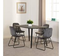 Seconique Marlow & Lukas Dining Set in Grey Seconique Grey