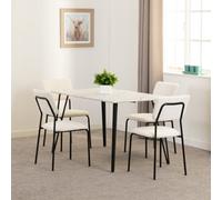 Marlow and Sheldon Dining Set Seconique Ivory One Size