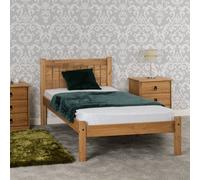 Seconique Maya Single 3Ft Solid Distressed Wax Pine Wood Bed Frame