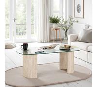 Modena Coffee Table - Clear Glass Effect