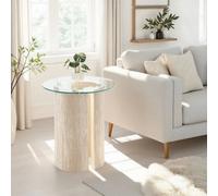 Modena Side Table - Clear Glass Effect