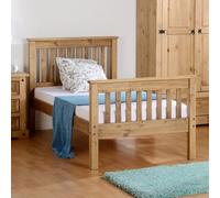 Seconique Monaco 3ft Single Bed - Distressed Pine