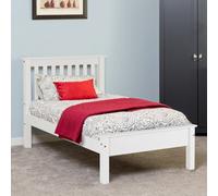 Seconique Monaco 3' Low End Bed - White, White