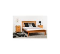 Seconique Monaco 4'6" Double Bed Low Foot End in Light Oak Seconique Light Oak Double