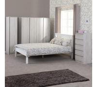 Seconique Monaco 4Ft Small Double Bed Low Foot End White