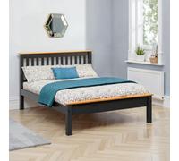 Monaco Low Foot End Bed Frame Charcoal (Grey)