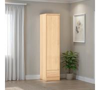 Seconique Nevada 1 Door 1 Drawer Wardrobe - Sonoma Oak Effect, Brown